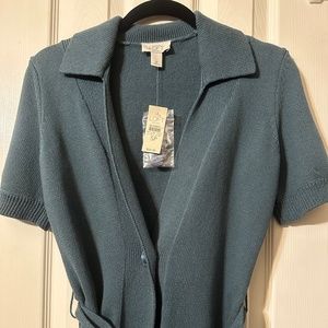 Ann Taylor Loft belted short cardigan